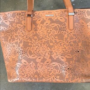 Rebecca Minkoff Tan Laser-Cut Tote